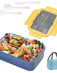 Lunch Box Food Warmer Portable Kids Childen Food Container In The Microwave Heating Leakproof Thicker PP Plastic Split Lunch Box
