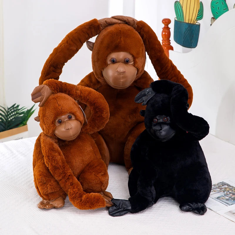 55cm Jungle Gorilla Plush Toy King Kong Monkey Doll Children's Christmas Gift Doll Ragdoll Stuffed Toys Stuffed Animal Stitch