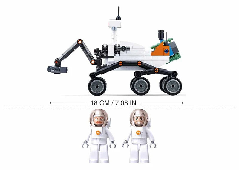 SLUBAN Curiosity Mars Rover Building Blocks Interstellar Exploration Series Assembly Model Children's Toy  Birthday Gift