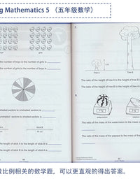 6 Books/Set SAP Learning Mathematics Book Grade 1-6 Children Learn Math Books Singapore Primary School Mathematics Textbook
