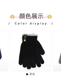 6-10 Years Old New Fashion Kids Thick Knitted Gloves Warm Winter Gloves Children Stretch Mittens Boy Girl Infant Accessories
