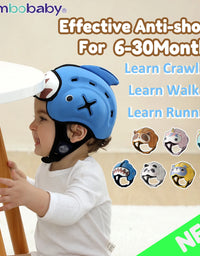 Mambobaby Safe Anti-Shock Baby Helmet Toddler Head Protector Headgear for Infant Learn Crawl, Walk Prevent Injury from Bump Fall
