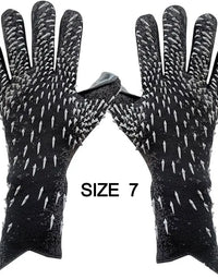 Goalkeeper Gloves Strong Grip for Soccer Goalie Goalkeeper Gloves with Size 6/7/8/9/10 Football Gloves for Kids Youth and Adult
