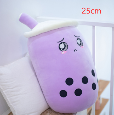 Cute Fruit Drink Plush Stuffed Soft Strawberry Milk Tea Plush Boba Tea Cup Toy Bubble Tea Pillow Cushion Kids Gift - TryKid