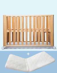 Beech Solid Wood Splicing Movable Multi-functional Crib - TryKid
