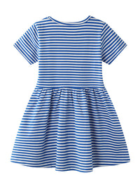 Girls Fashion Casual Trend Print Dress - TryKid
