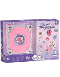 Girls Jewelry Making Kit DIY Arts And Crafts Gifts, Necklace Pendant & Bracelet Crafting Set Versatile Magic Sticker Machine Magic Book Children's DIY Making Christmas Gift Jewelry Gift Set For Kids - TryKid
