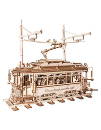 Rokr Classic City Tram 3D Wooden Puzzle LK801 Building Toys Jigsaw For Xmas Gift - TryKid
