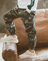 Children's Sports Military Camouflage Casual Trousers - TryKid
