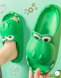 Kids Dinosaur Slippers Wholesale Summer Cartoon Parent Child Outdoor Home EVA Sandals Women Men Kids Cute Slippers Baby Shoes
