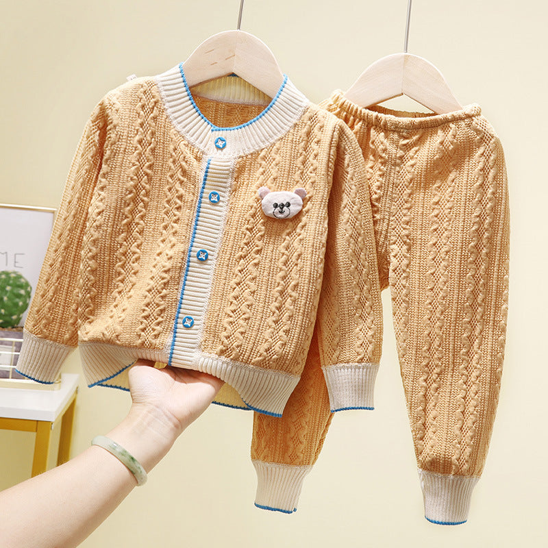Two-piece Cardigan Jackets For Boys And Girls - TryKid