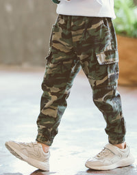 Children's Sports Military Camouflage Casual Trousers - TryKid
