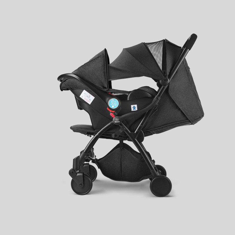Automatic Folding Baby Stroller Basket Three In One Combination Of Models - TryKid