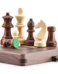 High Quality German Walnut Chess Wooden Chess Solid Wood Chess Pieces - TryKid
