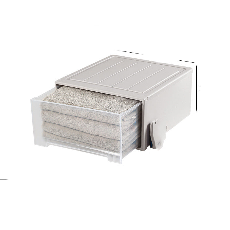 Stackable Plastic Storage Box Drawer Type Storage Box - TryKid