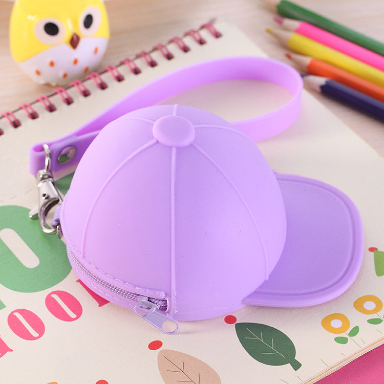 Cute Cartoon Candy Color Hat Silicone Coin Purse - TryKid