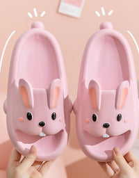 Cute Rabbit Slippers For Kids Women Summer Home Shoes Bathroom Slippers
