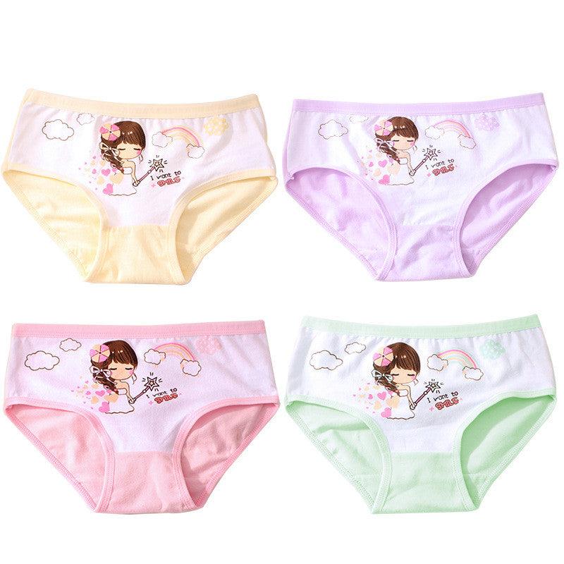 Children's Underwear Girls Pure Cotton Boxer - TryKid