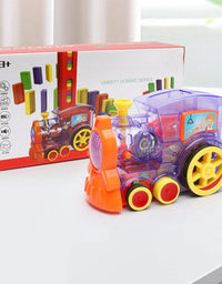 Domino Train Toys Baby Toys Car Puzzle Automatic Release Licensing Electric Building Blocks Train Toy - TryKid
