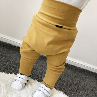 Baby High Waist Belly Pants Trousers - TryKid