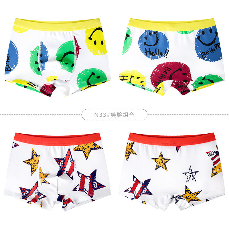 Children's Underwear Cotton Boys Boxer Briefs Baby Medium And Large Children's Shorts Boys Underwear Boxer Factory Direct Sales - TryKid