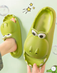 Kids Dinosaur Slippers Wholesale Summer Cartoon Parent Child Outdoor Home EVA Sandals Women Men Kids Cute Slippers Baby Shoes
