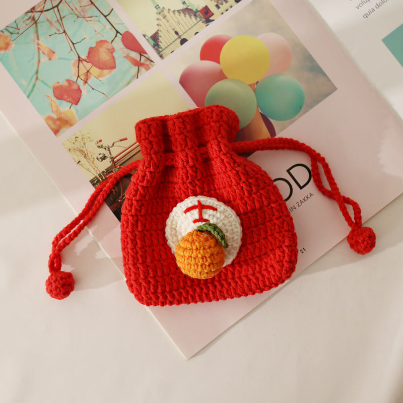 Good Luck And Good Meaning Hand-woven Coin Purse - TryKid