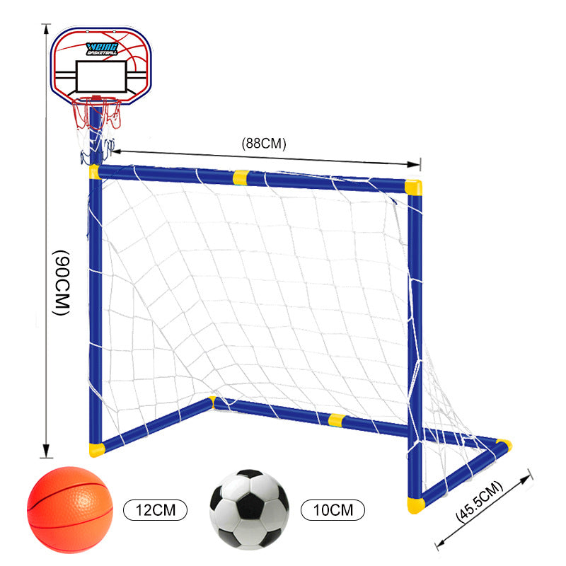 Folding Mini Football Soccer Ball Goal Post Net - TryKid