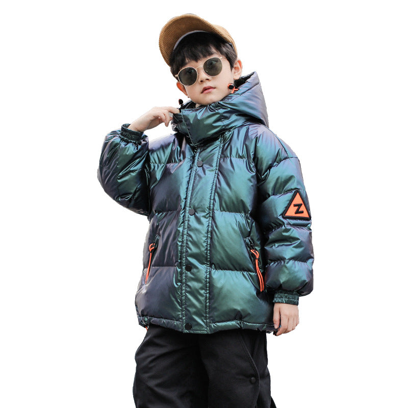 Western Style Big Kids Thick Winter Children's White Duck Down Jacket - TryKid