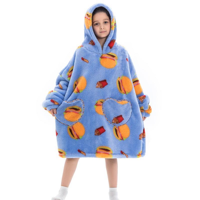 Oversized Thermal Sweatshirt Lazy Sweatshirt Kids - TryKid