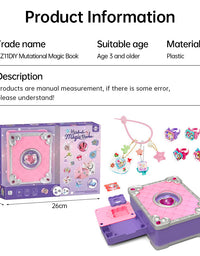 Girls Jewelry Making Kit DIY Arts And Crafts Gifts, Necklace Pendant & Bracelet Crafting Set Versatile Magic Sticker Machine Magic Book Children's DIY Making Christmas Gift Jewelry Gift Set For Kids - TryKid
