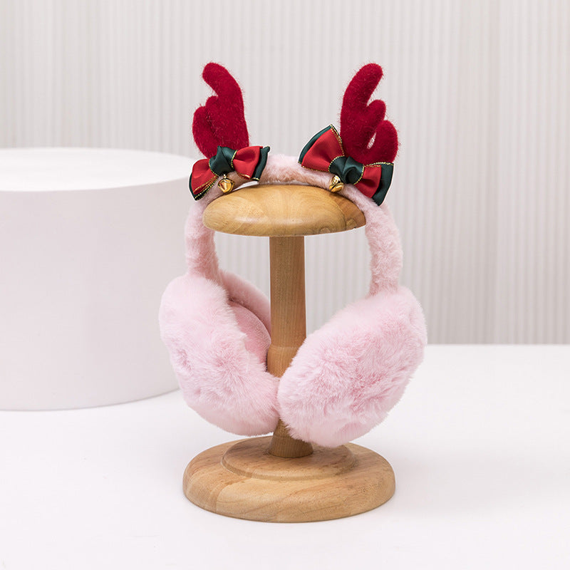 Children's Christmas Antlers Foldable Earmuffs - TryKid