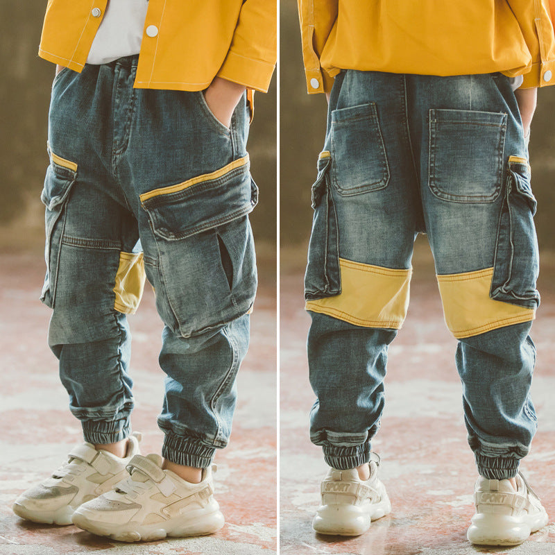 Boys Spring And Autumn Jeans - TryKid