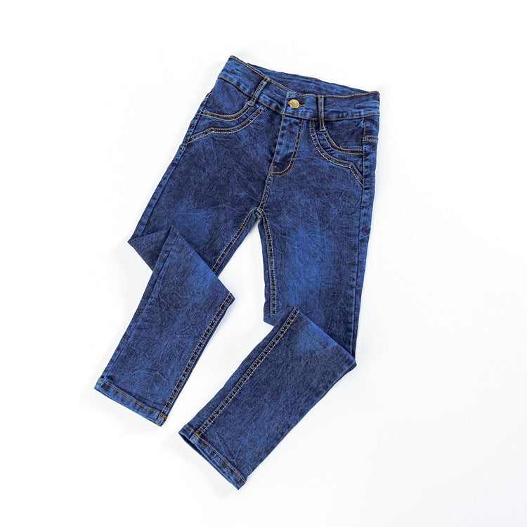 Boys' Flat Stretch Slim Long Jeans - TryKid
