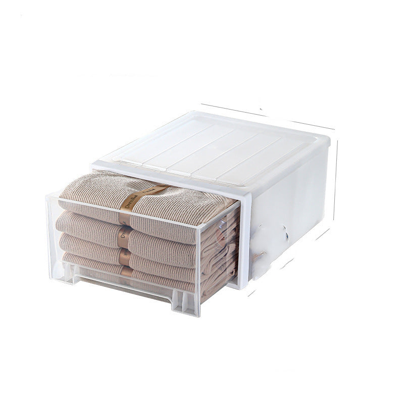 Stackable Plastic Storage Box Drawer Type Storage Box - TryKid