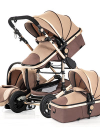Good Quality Travel Baby Stroller Luxury 3 In One - TryKid

