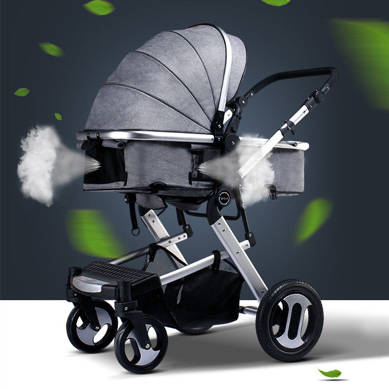 High View Baby Stroller Can Sit And Lie Down - TryKid