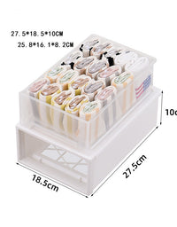 Drawer Type Plastic Transparent Wardrobe Storage Box Finishing - TryKid
