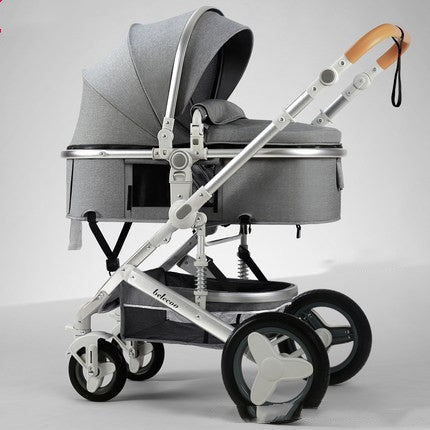 Seatable And Reclining Portable Two-way Folding Baby Trolley - TryKid