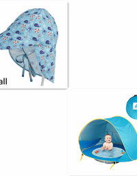 Baby Beach Tent Kids Outdoor Camping Easy Fold Up Waterproof  Up Sun Awning Tent UV-protecting
