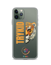 Clear Case for iPhone® with Trykid logo new stylish and trending
