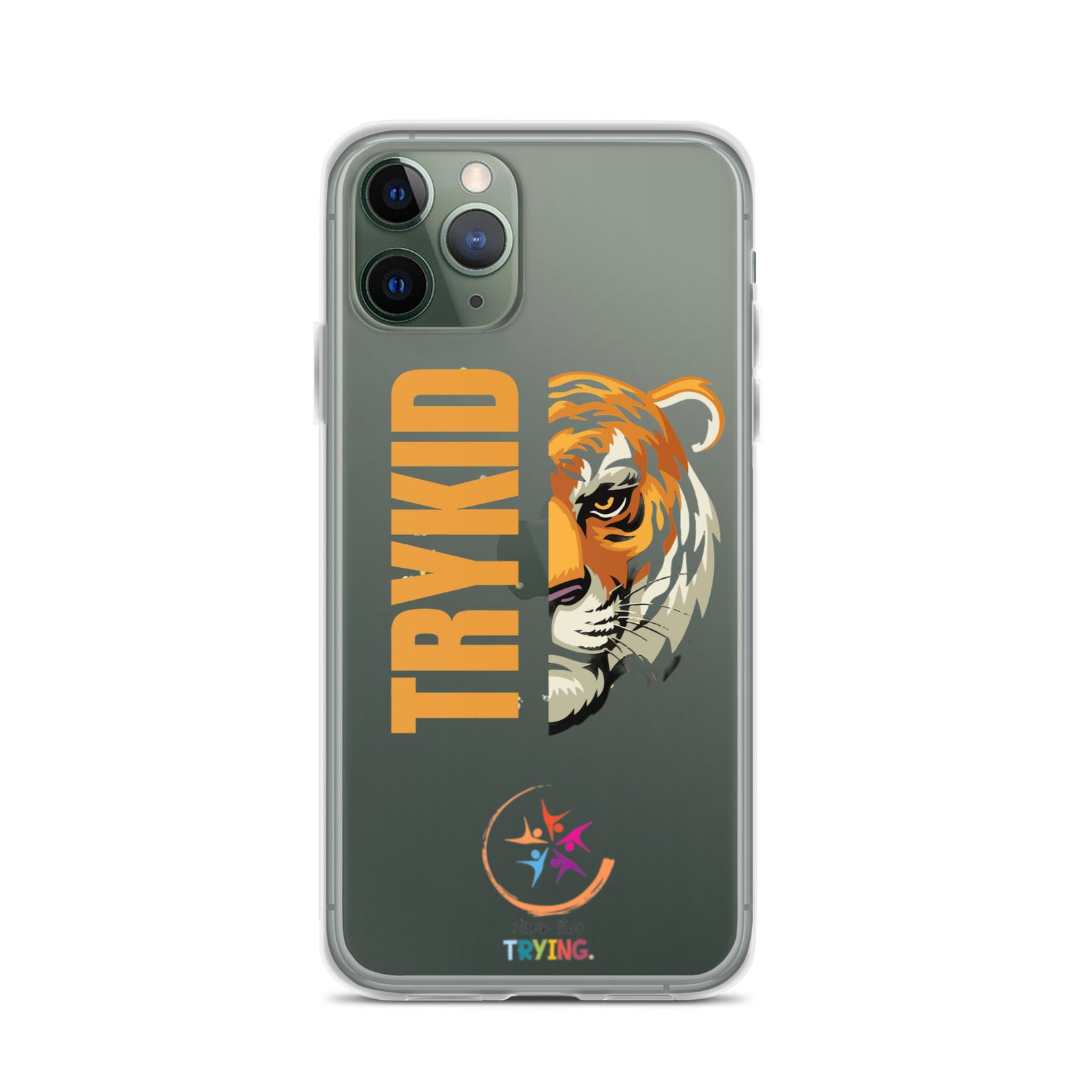 Clear Case for iPhone® with Trykid logo new stylish and trending