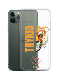 Clear Case for iPhone® with Trykid logo new stylish and trending
