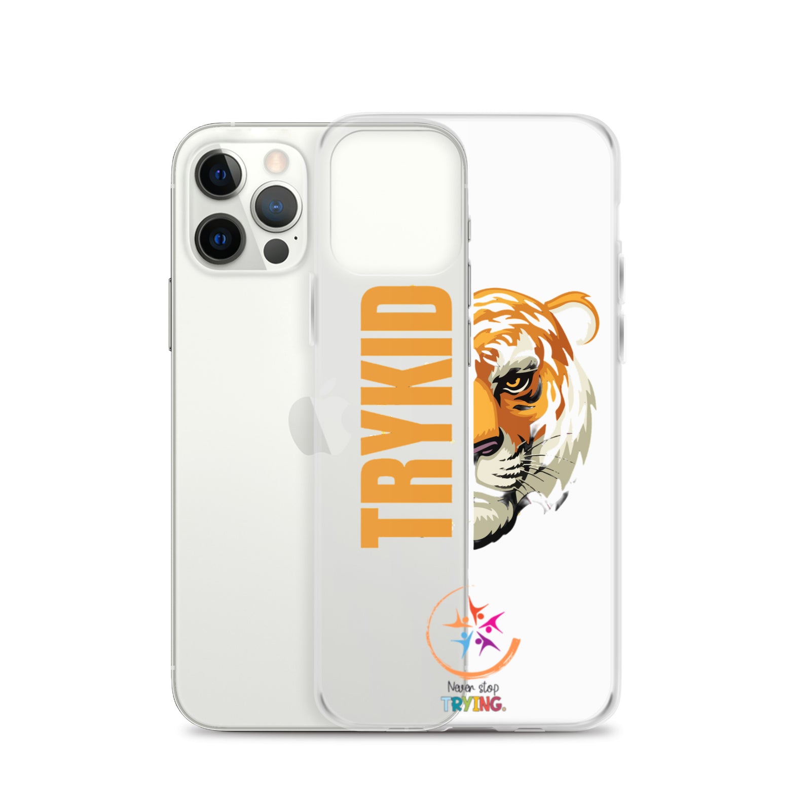 Clear Case for iPhone® with Trykid logo new stylish and trending