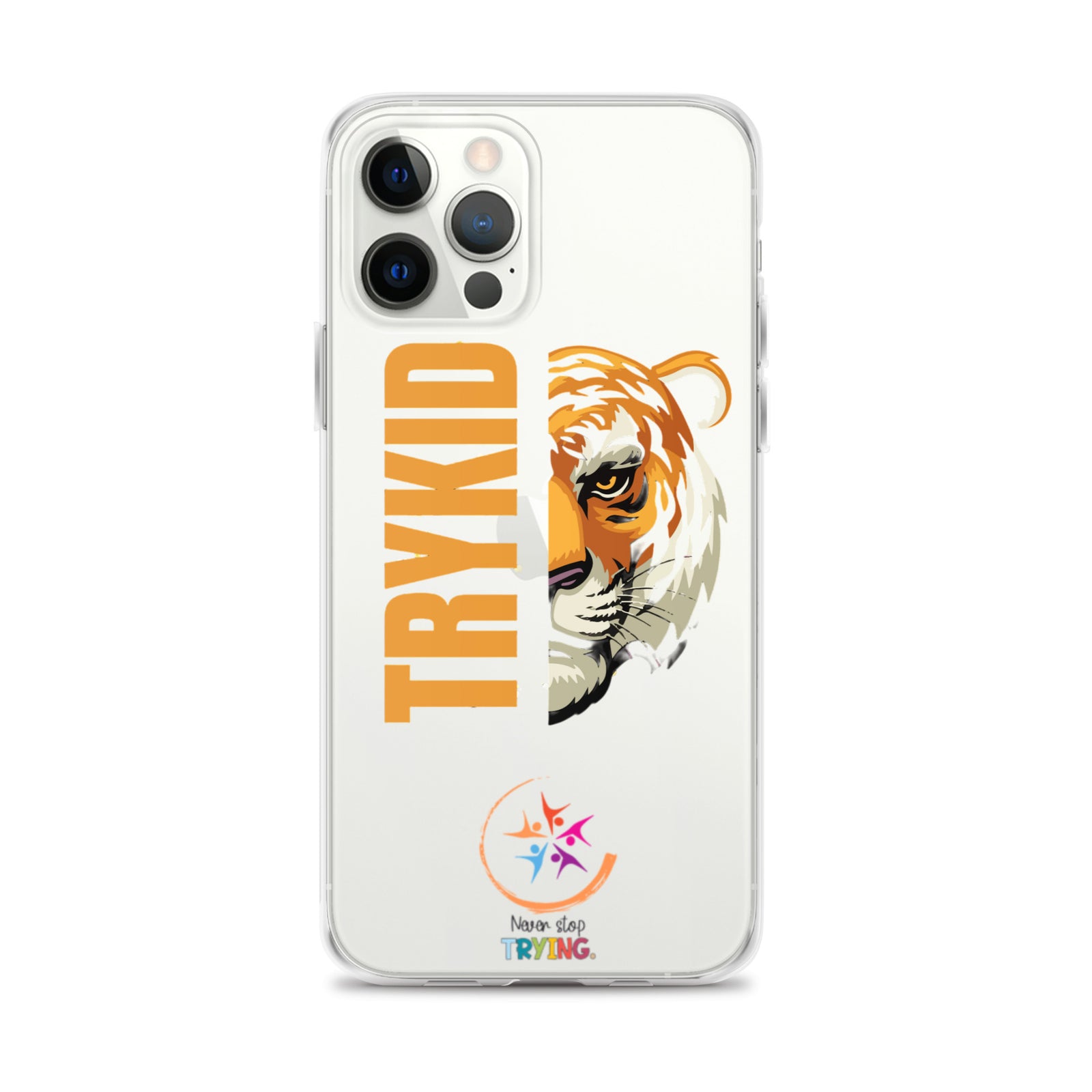 Clear Case for iPhone® with Trykid logo new stylish and trending