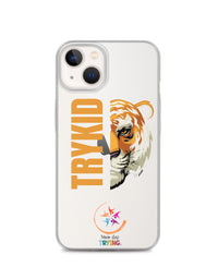 Clear Case for iPhone® with Trykid logo new stylish and trending
