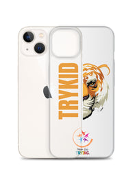 Clear Case for iPhone® with Trykid logo new stylish and trending
