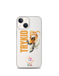 Clear Case for iPhone® with Trykid logo new stylish and trending
