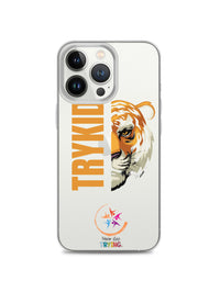 Clear Case for iPhone® with Trykid logo new stylish and trending
