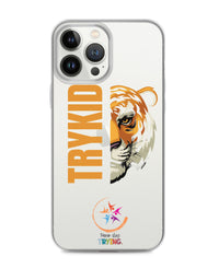 Clear Case for iPhone® with Trykid logo new stylish and trending
